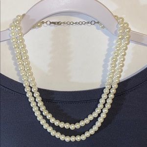 Pearl Double Stranded Necklace